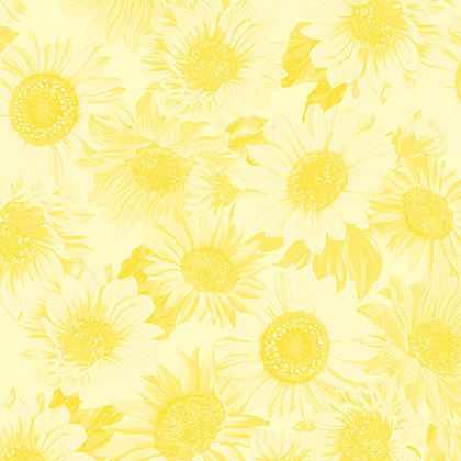 Benartex Kanvas - 108' Sunflower Whispers - Yellow