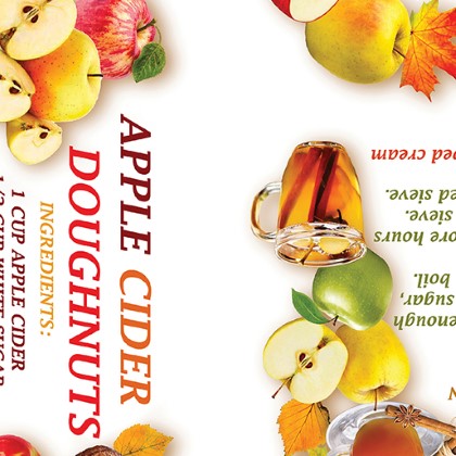 Benartex Kanvas - Cider House - Apple Harvest Recipes, Cream