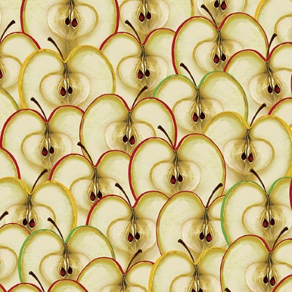 Benartex Kanvas - Cider House - Apple Slices, Multi
