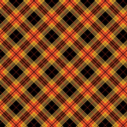 Benartex Kanvas - Cider House - Autumn Plaid, Black/Russet