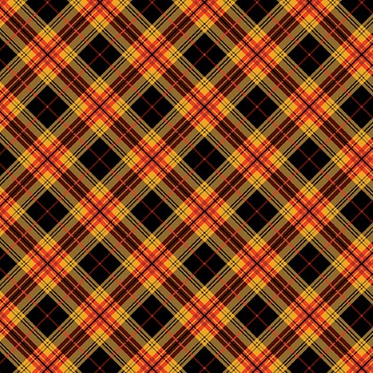 Benartex Kanvas - Cider House - Autumn Plaid, Black/Russet