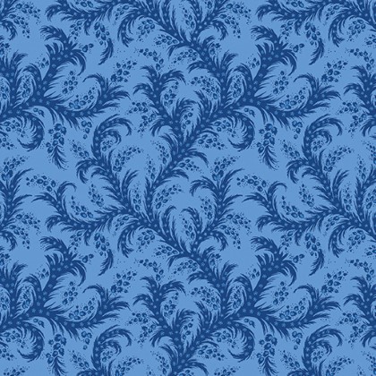 Benartex Traditions - Bluesette - Trailing Vine, Blue