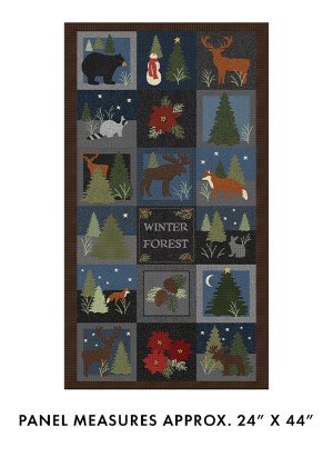 Benartex Traditions - Winter Forest - 24' Winter Forest Panel, Multi