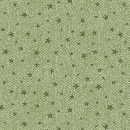 Benartex Traditions - Winter Forest - Wooly Stars, Light Green