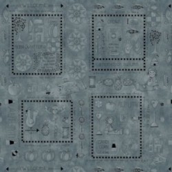 Blank Quilting - A Vintage Autumn - Tonal Blocks, Denim