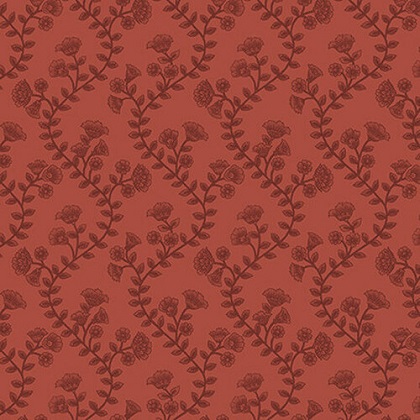 Blank Quilting - Ashton Collection - Wavy Floral Stripe, Red
