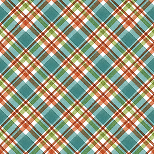 Blank Quilting - Autumn Blessings - Plaid, Teal