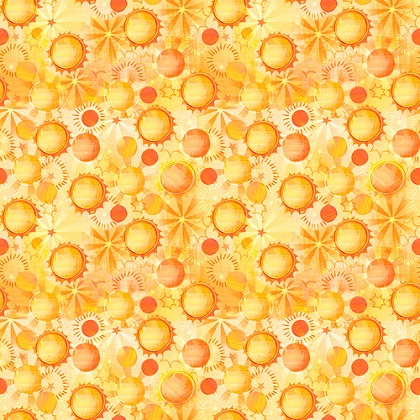 Blank Quilting - Blast Off! - Suns, Yellow