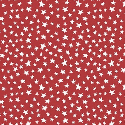 Blank Quilting - Camp USA - Stars, Red