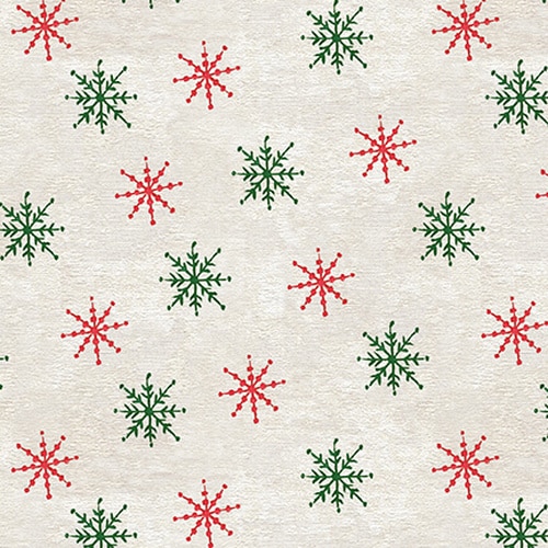 Blank Quilting - December Magic - Snowflake, Ecru