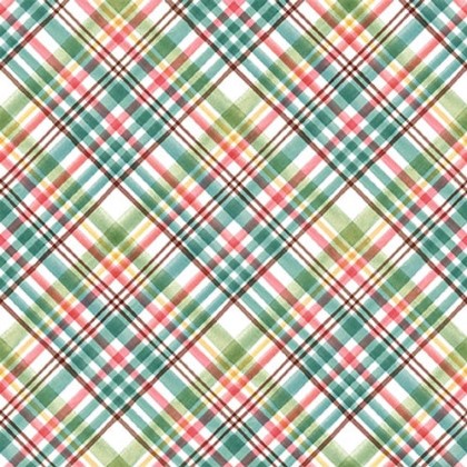 Blank Quilting - Flourish - Bias Plaid, Green