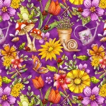 Blank Quilting - Garden Glory - Garden Allover, Purple