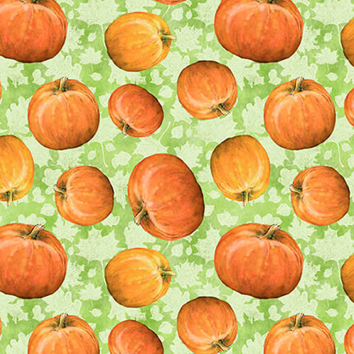 Blank Quilting - Golden Days - Tossed Pumpkins, Orange