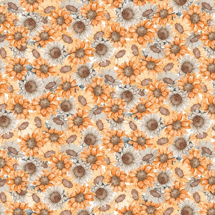 Blank Quilting - Harvest Classics - Floral, Orange