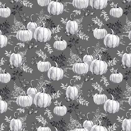 Blank Quilting - Harvest Classics - Pumpkin Toile, Gray
