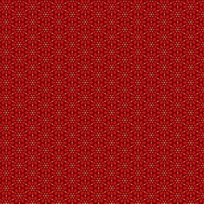 Blank Quilting - Holly Jolly Calico - Geometric, Crimson