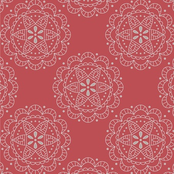 Blank Quilting - Honey Berries - Floral Circles, Pink
