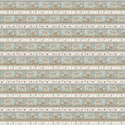 Blank Quilting - Jaded Forest - Border Stripe, Ivory