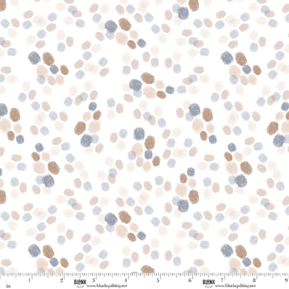 Blank Quilting - Rock of Ages - Dots, Neutral