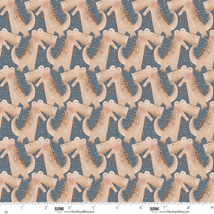 Blank Quilting - Rock of Ages - Walking Dinosaur, Charcoal