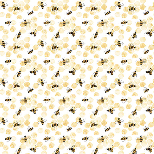 Blank Quilting - Royal Jelly - Bees, Ivory