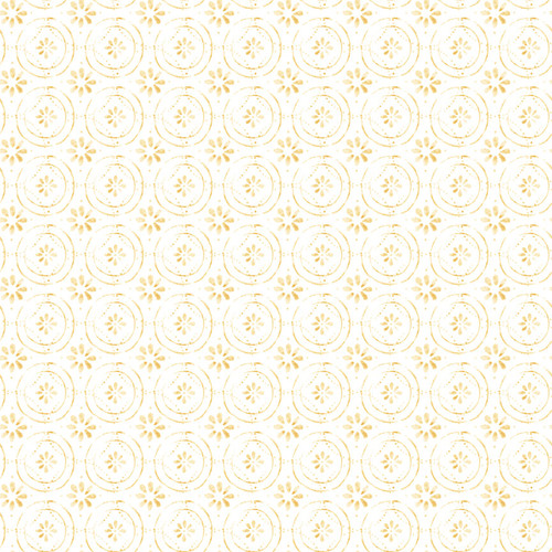 Blank Quilting - Royal Jelly - Set Floral in Circles, Ivory