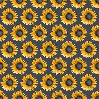 Blank Quilting - Show Me The Honey - Sunflowers, Gray