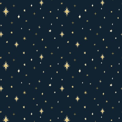 Blank Quilting - Silent Night - Stars, Navy