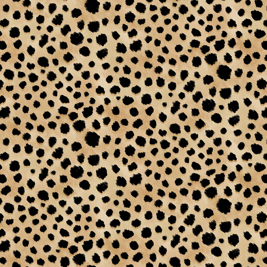 Blank Quilting - Skin Deep - Cheetah Skin, Tan