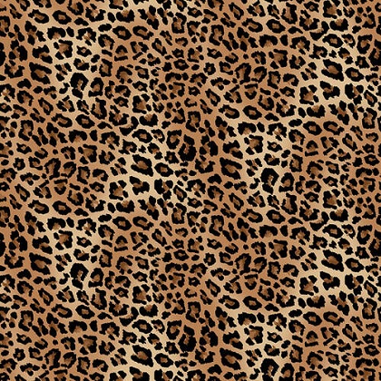 Blank Quilting - Skin Deep - Leopard Skin, Brown