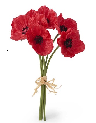 Bouquet - Poppy 11', Red