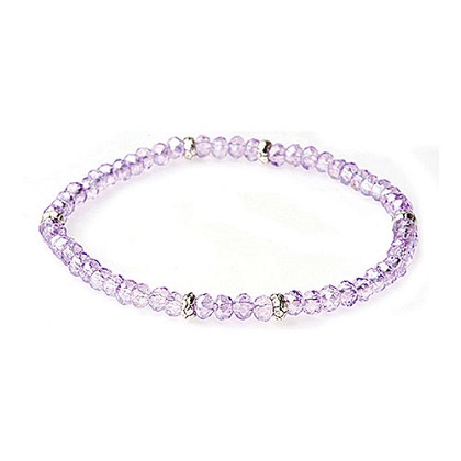 Bracelet - Mini Crystal - Lavender/Silver