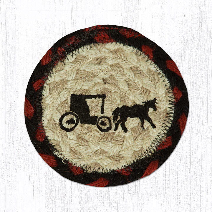 Braided Coaster - Amish Buggy, 5'