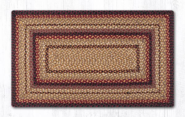 Braided Rug - Black Cherry/Choc/Cream, 20' X 30' (Rectangle)