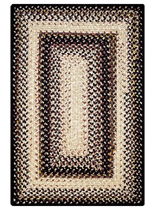 Braided Rug - Black Mist (Ultra Dorable), 20' X 30' (Rectangle)