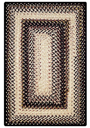 Braided Rug - Black Mist (Ultra Dorable), 5' X 8' (Rectangle)