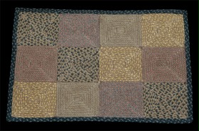 Braided Rug - Brown/Black Quilt Patch, 20' X 30' (Rectangle)