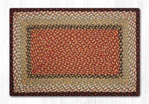 Braided Rug - Burgundy/Mustard, 4' X 6' (Rectangle)