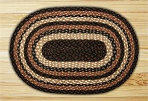 Braided Rug - Mocha/Frappuccino, 8' X 11' (Oval)