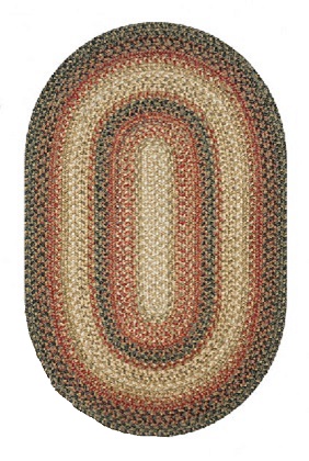 Braided Rug - Russet, 20 X 30 (Oval)