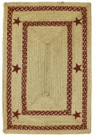 Braided Rug - Texas Red 4' X 6' (Rectangle)