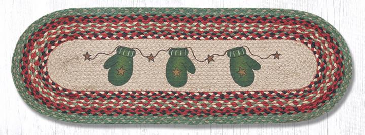 Braided Tablerunner - Candy Cane, 13' X 36' (Oval)