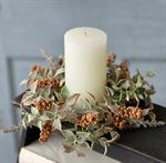 Candle Ring - Autumn Herbs 10^, Pumpkin