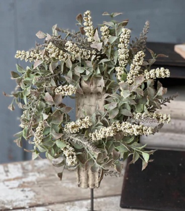 Candle Ring - Autumn Herbs 12', Cream