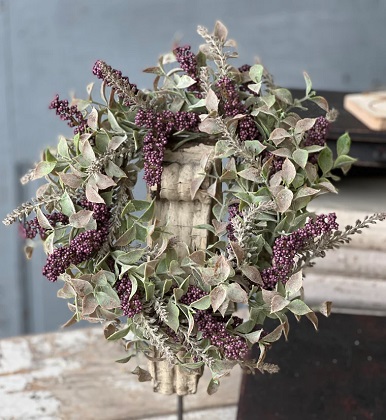 Candle Ring - Autumn Herbs 12', Plum