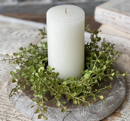 Candle Ring - Baby's Grass 10', Light Green