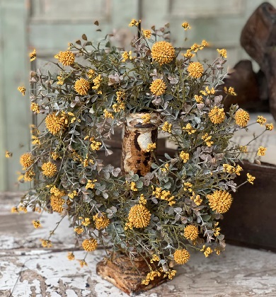 Candle Ring - Fall Garden 14', Mustard