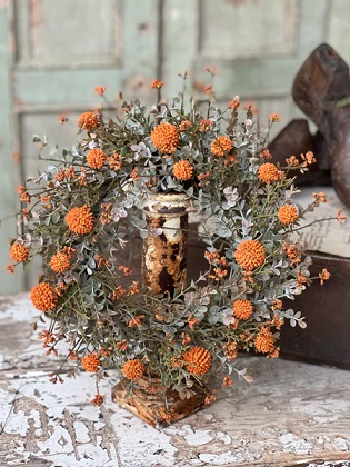 Candle Ring - Fall Garden 14', Pumpkin