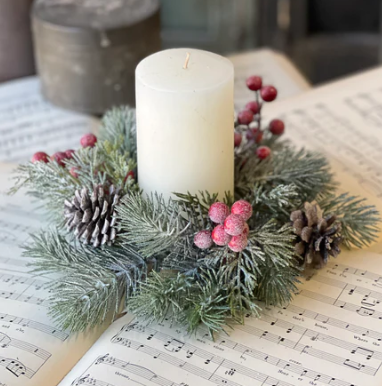 Candle Ring - Frosted Fir & Berry 10'