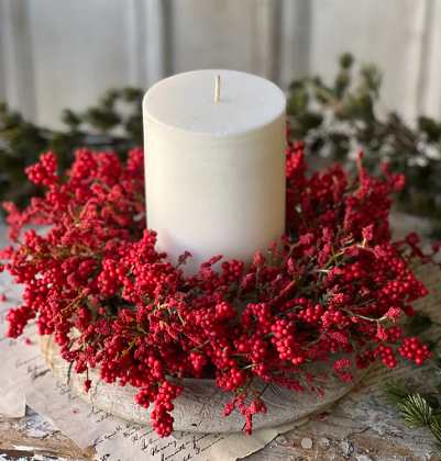 Candle Ring - Lavish Berry 12', Scarlet